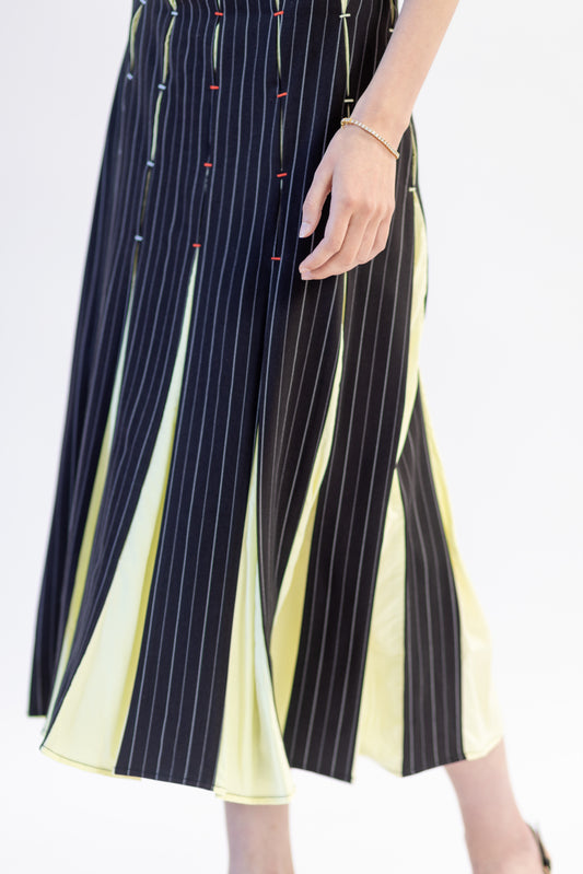 Pleated Inset Skirt