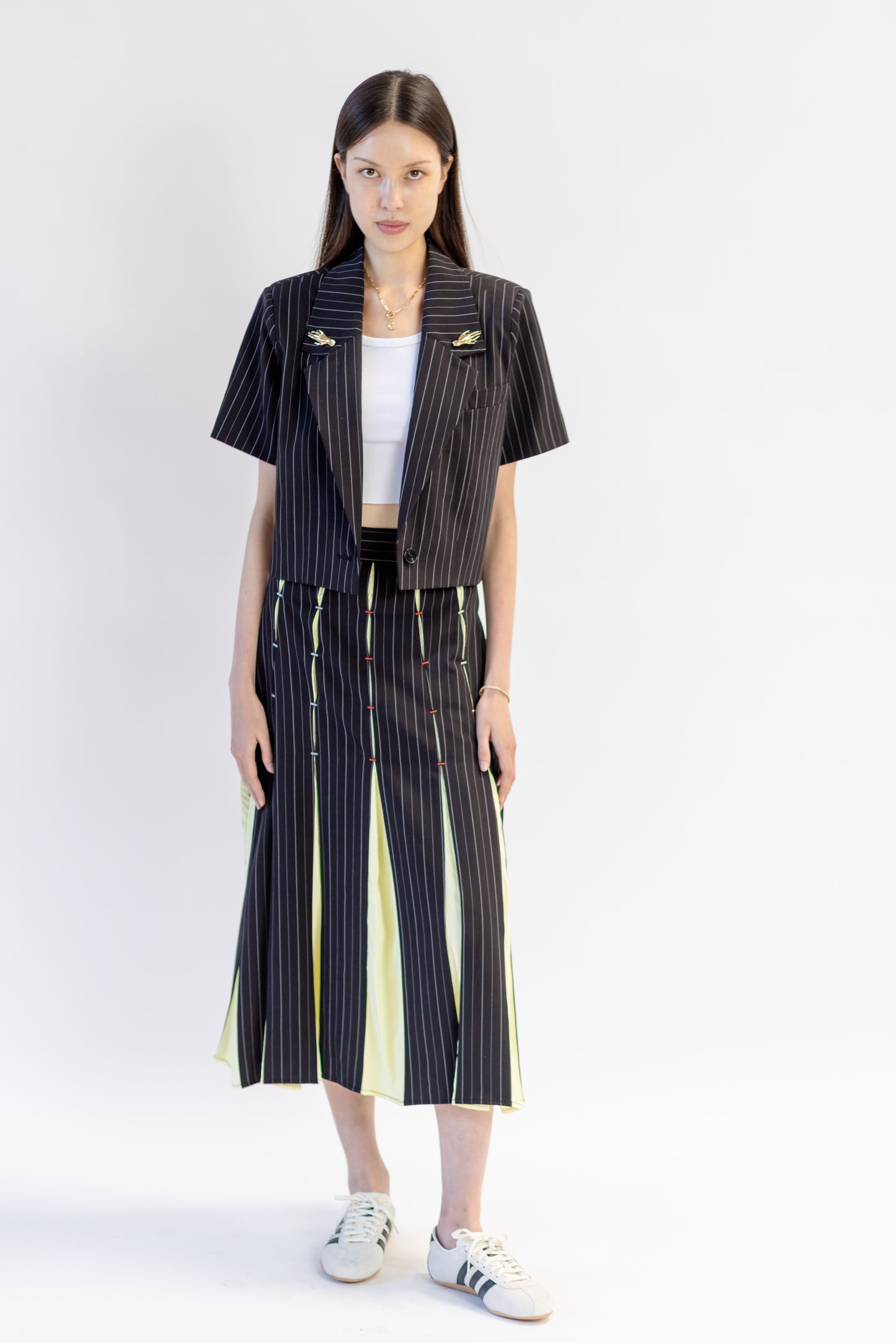 Cropped Short Sleeve Blazer