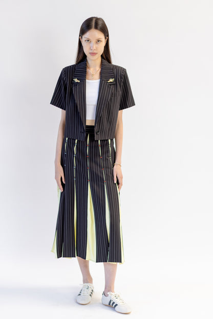 Cropped Short Sleeve Blazer